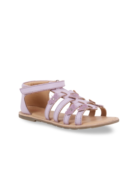 

Aria Nica Girls Lavender Open Toe Flats