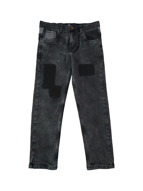 

KiddoPanti Boys Grey Mid-Rise Clean Look Regular Fit Jeans
