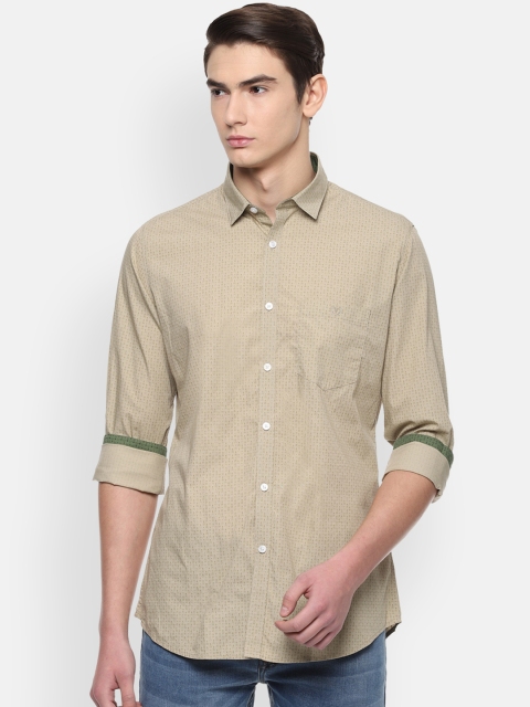 

Van Heusen Sport Men Beige Slim Fit Printed Casual Shirt