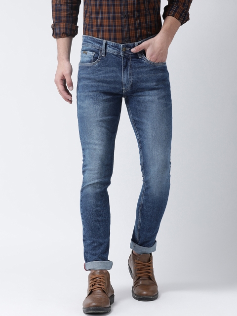 

Club York Men Blue Slim Fit Mid-Rise Clean Look Stretchable Jeans