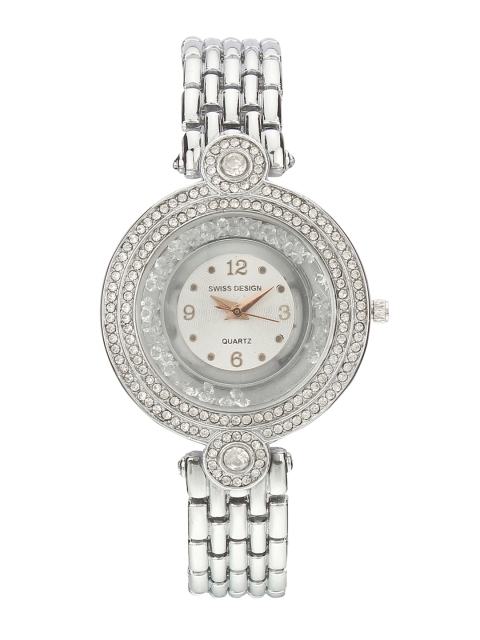 

Swiss Design Women Silver-Toned Analogue Watch SDWatch-915-IPS