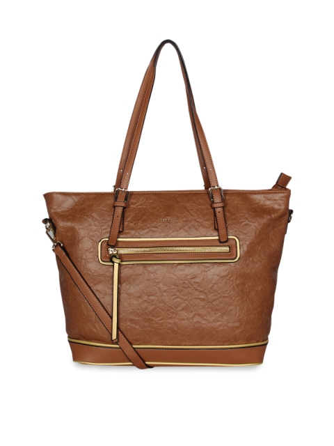 

ESBEDA Tan Brown Solid Shoulder Bag