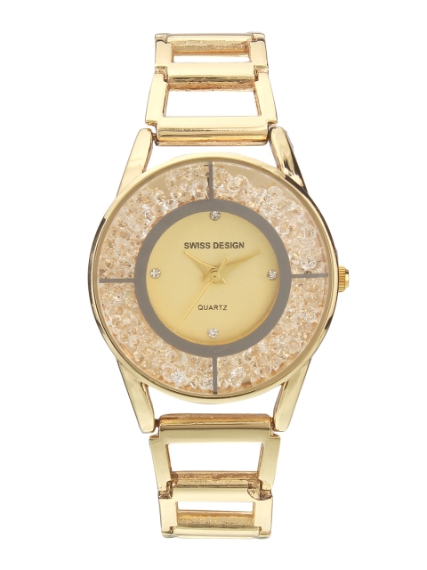 

Swiss Design Women Gold-Toned Analogue Watch SDWatch-913-IPG