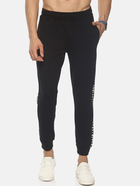 

Soul Space Men Black Solid Straight-Fit Yoga Joggers