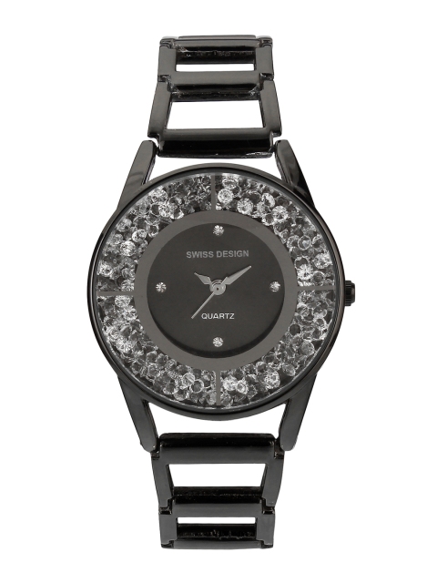 

Swiss Design Women Black Analogue Watch SDWatch-913-IPB