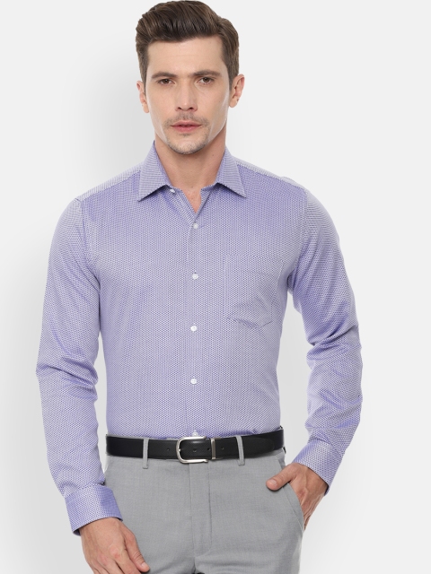 

Van Heusen Men Blue Slim Fit Printed Formal Shirt