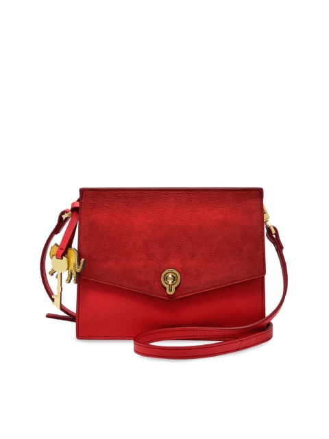

Fossil Women Red Solid Messenger Bag