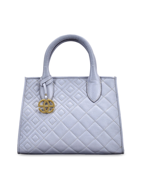 

Eske Blue Textured Leather Handheld Bag