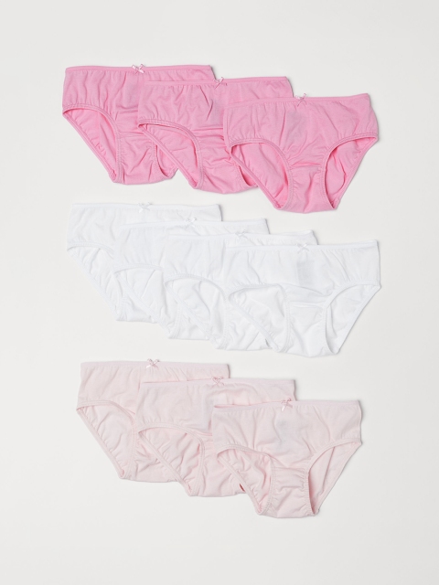 

H&M Girls 10-Pack Jersey Briefs, Pink