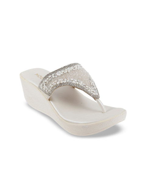 

Mochi Women White Embellished Heels
