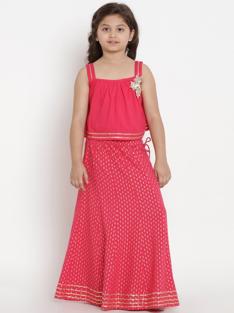 

Bitiya by Bhama Fuchsia Ready to Wear Lehenga with Blouse