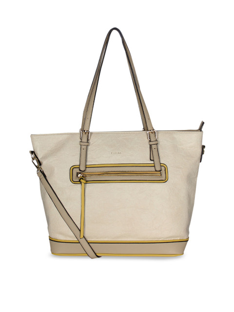 

ESBEDA Off-White Solid Shoulder Bag