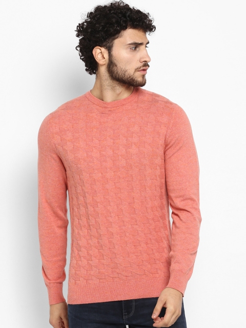 

Red Tape Men Pink Self Design Sweater