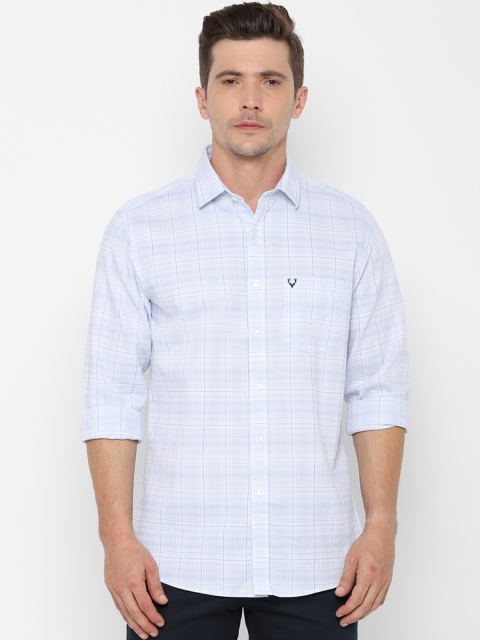 

Allen Solly Men Blue Slim Fit Checked Casual Shirt