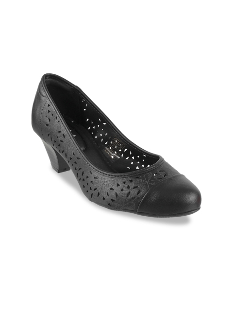 

Metro Women Black Solid Pumps