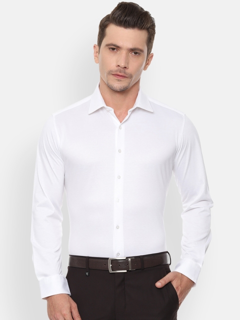 

Van Heusen Men White Slim Fit Solid Formal Shirt