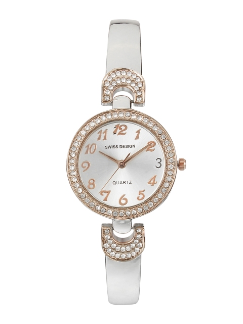 

Swiss Design Women Silver-Toned Analogue Watch SDWatch-911-IPSR