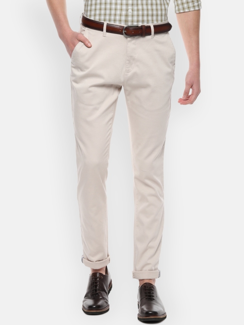 

Van Heusen Sport Men Beige Slim Fit Solid Chinos