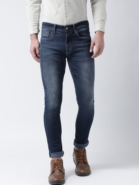 

Club York Men Blue Slim Fit Mid-Rise Mildly Distressed Stretchable Jeans