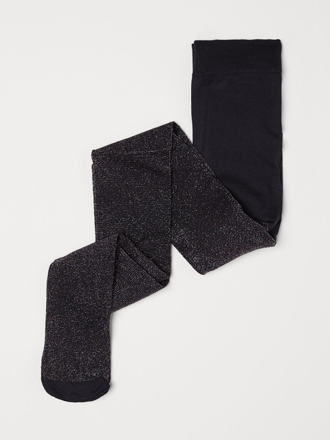 

H&M Girls Grey Glittery Tights