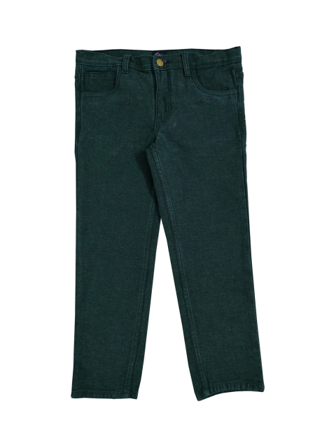 

KiddoPanti Boys Teal Green Mid-Rise Clean Look Regular Fit Jeans