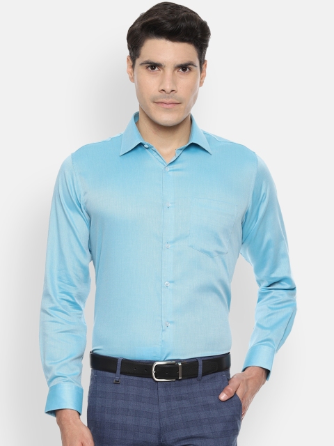 

Van Heusen Men Blue Regular Fit Solid Formal Shirt