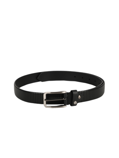 

Allen Solly Men Black Textured Leather Belt