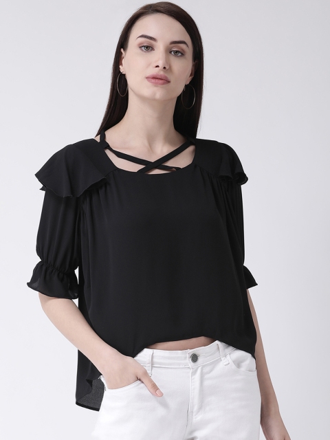 

Leo Sansini Women Black Solid Top