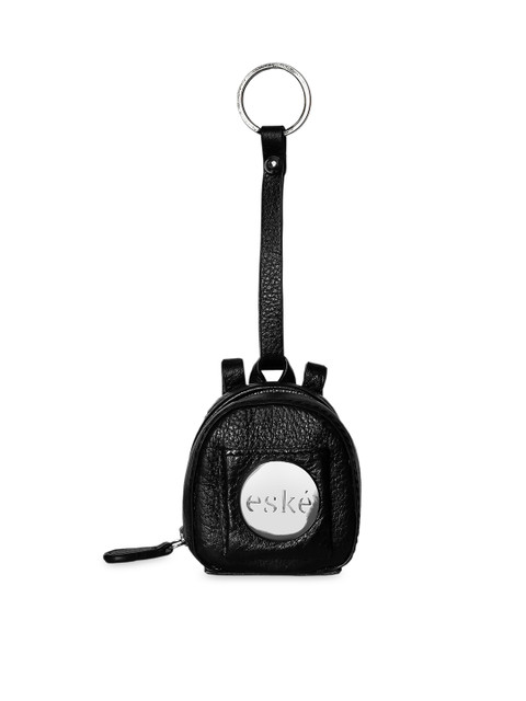 

Eske Unisex Handcrafted Leather Dunn Keychain, Black