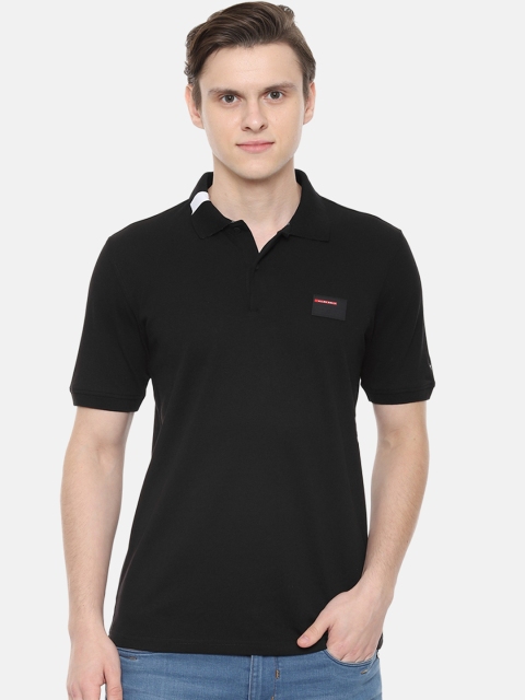 

Allen Solly Sport Men Black Solid Polo Collar T-shirt