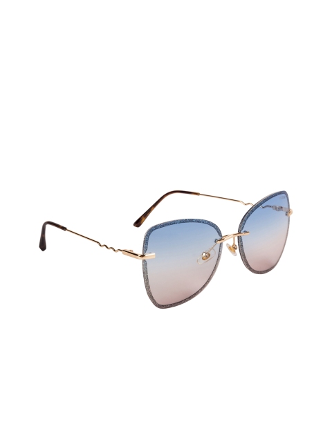 

Voyage Unisex Square UV Protected Lens Sunglasses 9101MG3055, Blue