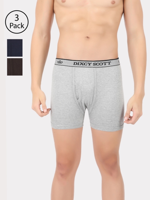 

DIXCY SCOTT Men Pack of 3 Assorted Trunks K1-PR64351