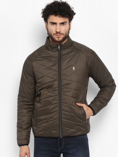 

Red Tape Men Olive Green Solid Padded Jacket