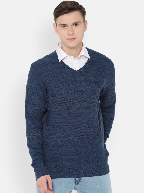 

Van Heusen Sport Men Navy Blue Solid Sweater