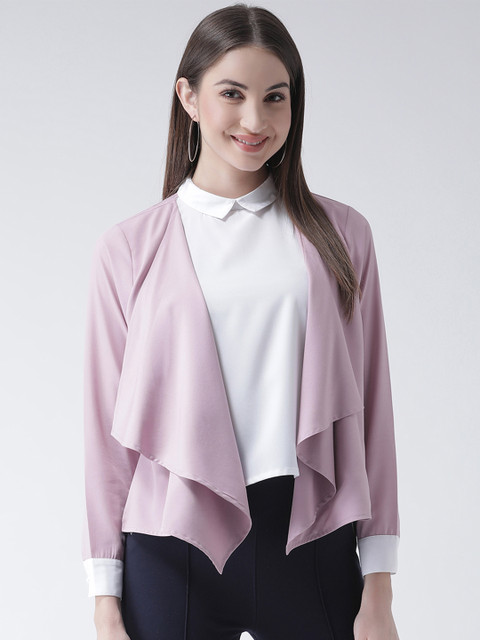 

Texco Women Mauve Solid Shirt Style Top