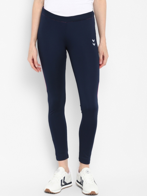 

Hummel Women Navy Blue Solid Tights