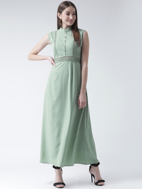 

Texco Women Green Solid Maxi Dress