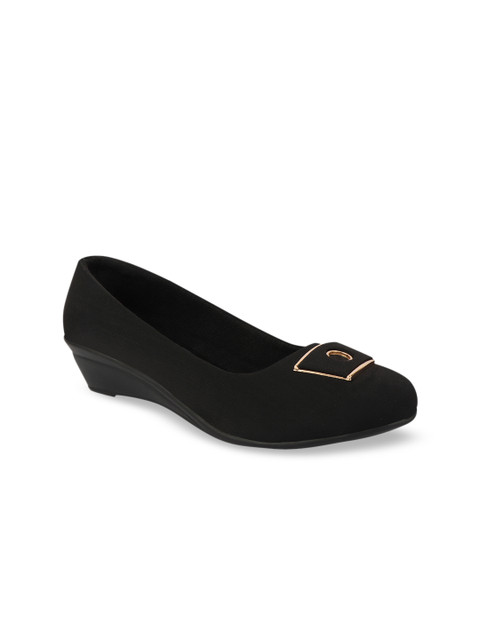 

Shoetopia Women Black Solid Ballerinas