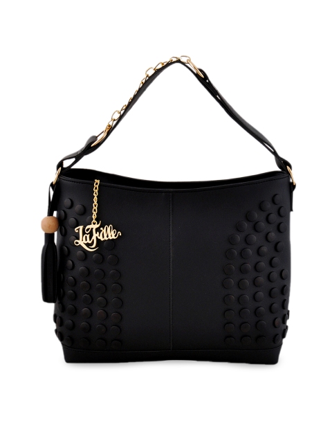 

LaFille Black Embellished Handheld Bag