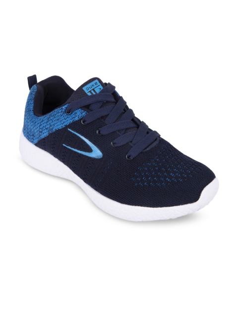 

Duke Men Navy Blue Textile Running Shoes