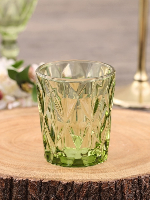 

Pure Home and Living Set of 6 Green Textured Tumblers