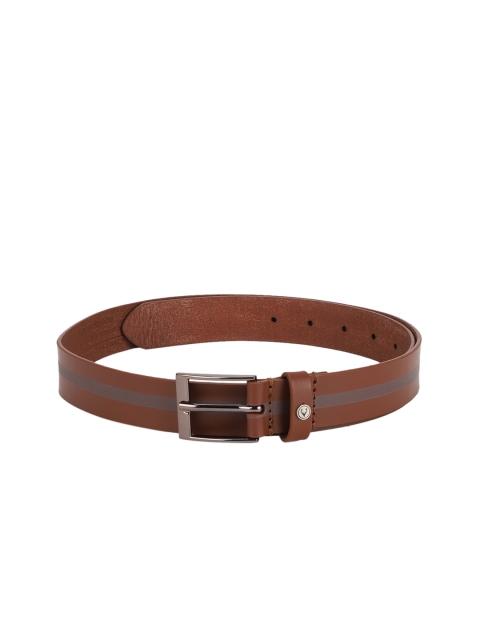 

Allen Solly Men Brown Textured Leather Belt