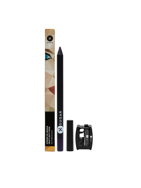 

SUGAR Cosmetics Women Stroke Of Genius Heavy Duty Kohl With Free Sharpener - 02 Purple Rain 1.2gm