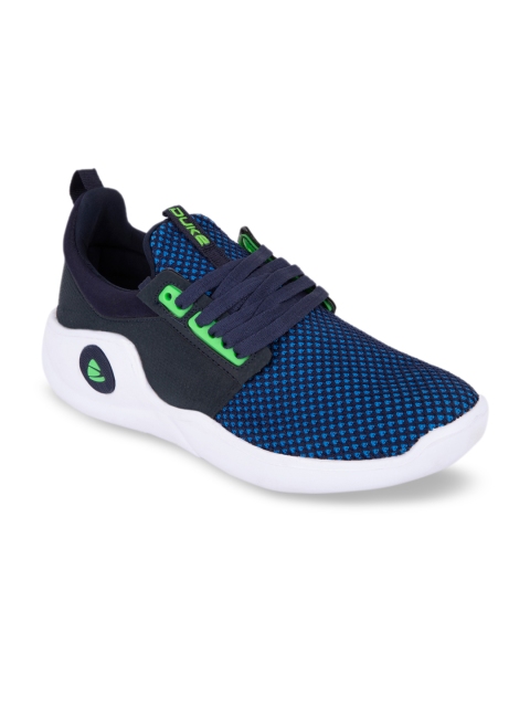 

Duke Men Navy Blue Textile Running Shoes