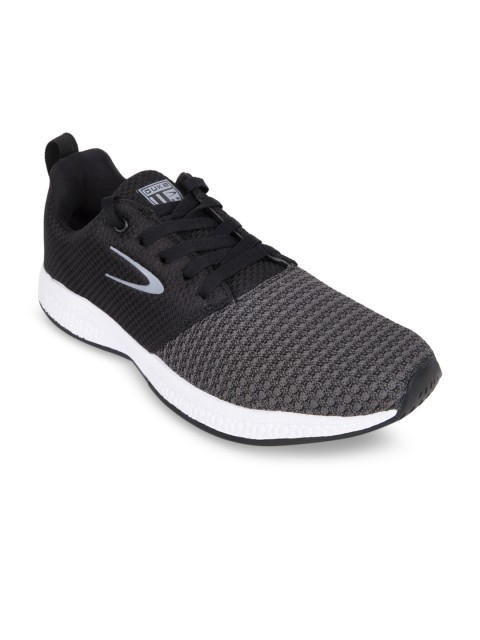 

Duke Men Grey & Black Mesh Running Shoes