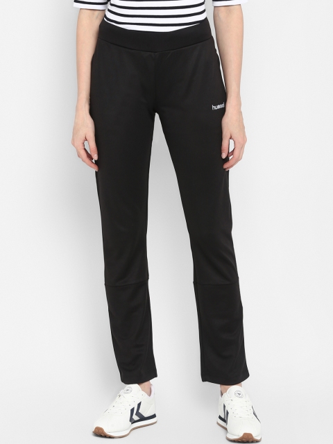 

Hummel Women Black Solid Pure Polyester Track Pants