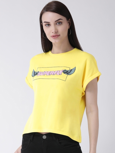 

Leo Sansini Women Yellow Printed Top