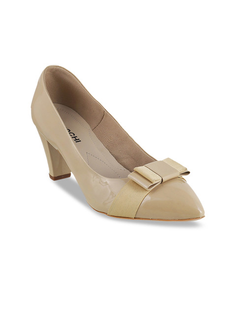 

Mochi Women Beige Solid Pumps