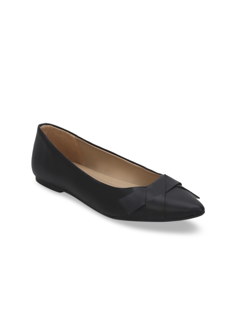 

Mode by Red Tape Women Black Solid Ballerinas