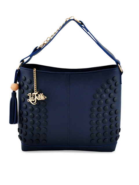 

LaFille Blue Embellished Handheld Bag